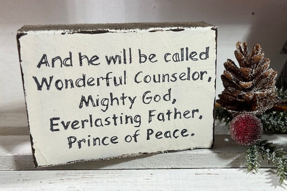 Christmas TIERED TRAY DECOR; Christmas Block; Christian Decor; Christmas Decor