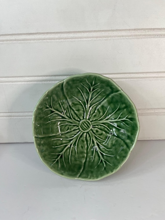 Bordallo Pinheiro bowls; San Raphael Collection Set of 4 cabbage-ware