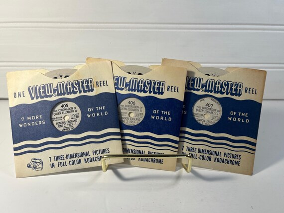 The Coronation of Queen Elizabeth II; Complete Set; View-Master reels; Sawyers