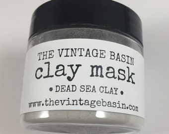 CLAY MASK, Dead Sea Clay, 100% Natural, 2 oz