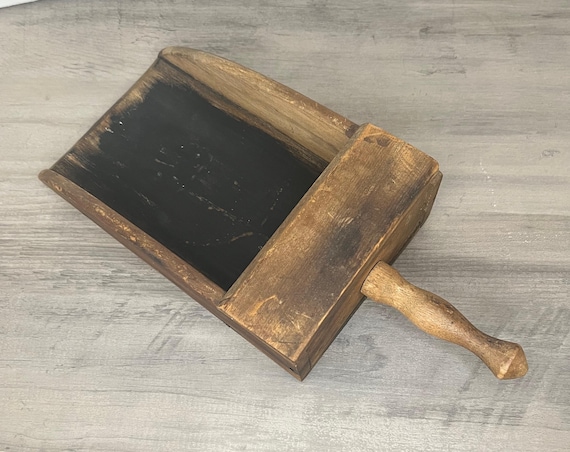 Antique Wooden Scoop with handle, Primitive Scoop