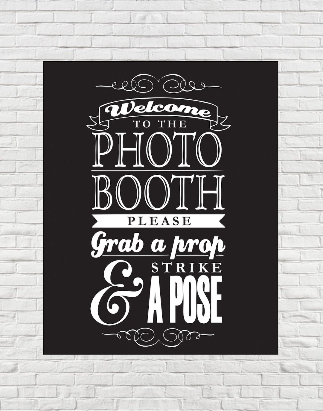 Photo Booth Sign (8x10) - Etsy