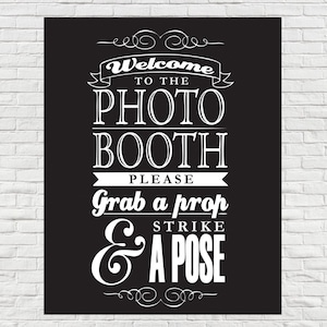 Photo Booth sign (8x10)
