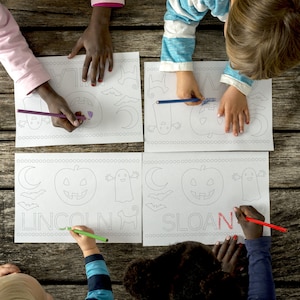 Personalized Coloring Placemats - Digital File