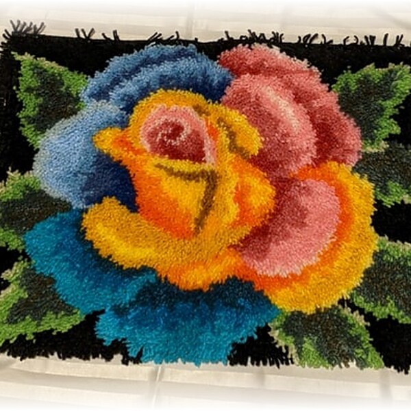 Rose Latch Hook Rug - Etsy