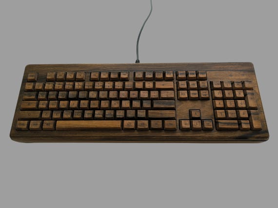 レトロスタイル木製キーボード 本体のみ レトロスタイル木製キーボード 本体のみ レトロスタイル木製