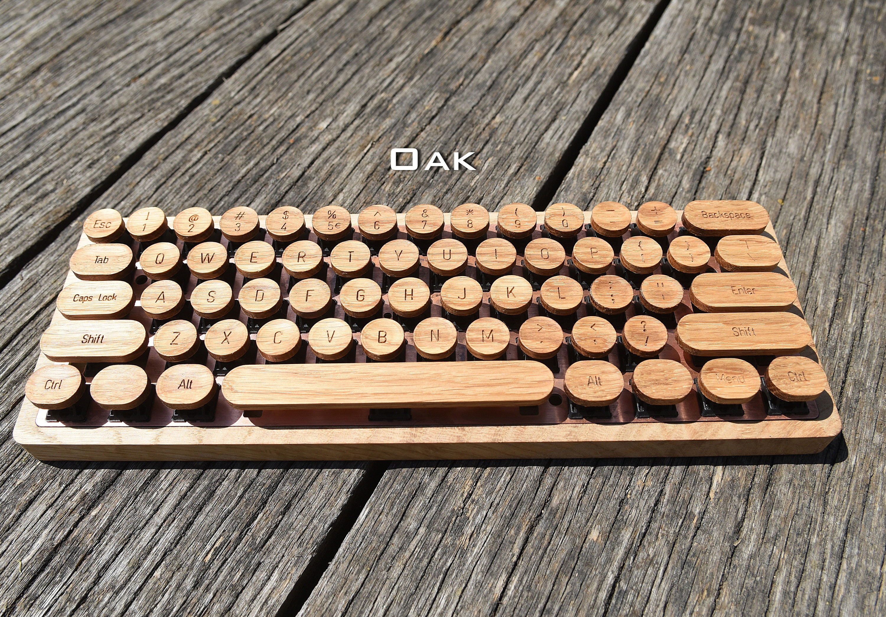 Wooden Typewriter Keycaps