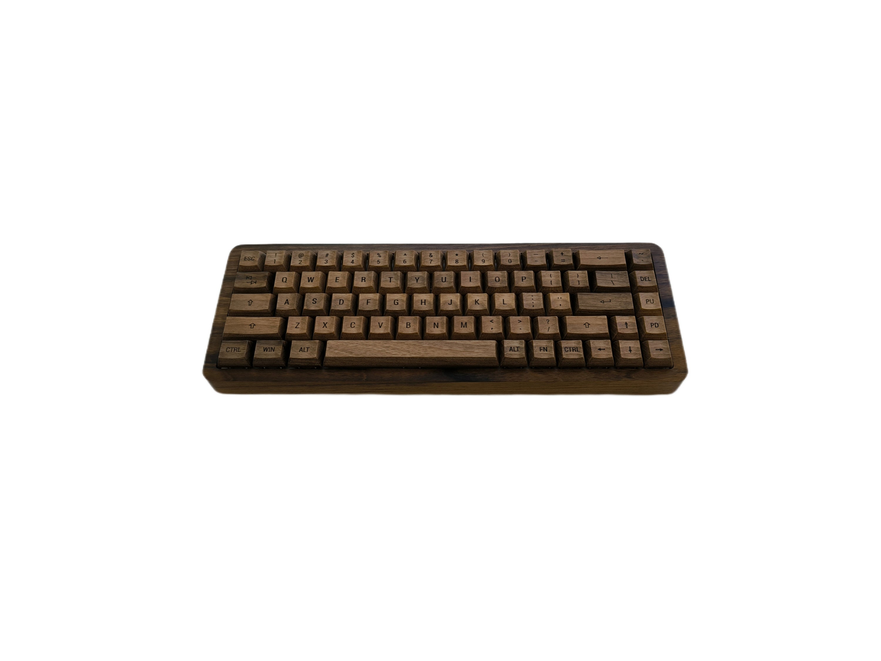 M90 Wooden Keyboard: Rustic Solid Walnut Style Unique Gift for Writing ...