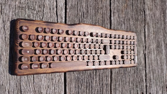 レトロスタイル木製キーボード 本体のみ 木製キーボードのレトロスタイルのキーキャップ - Etsy 日本