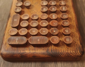 木製キーボードのレトロスタイルのキーキャップ - Etsy 日本