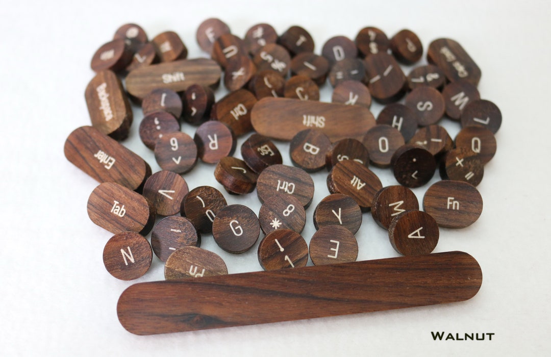 Wooden Typewriter Keycap cherry MX Switch Compatible Vintage Style Etsy