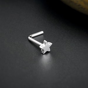 HANDMADE TO ORDER Star Nose Stud, Star Nose Ring, Tiny Nose Ring, Custom Body Jewelry, Celestial Nose Jewelry, Constellation Stud Earring