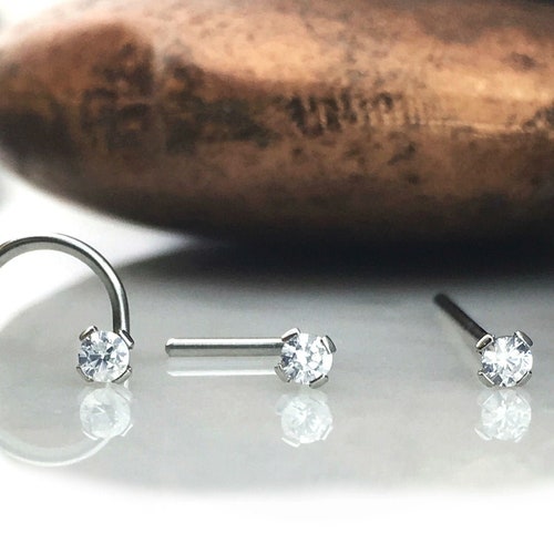 Crystal Titanium Nose Stud Crystal Nose 