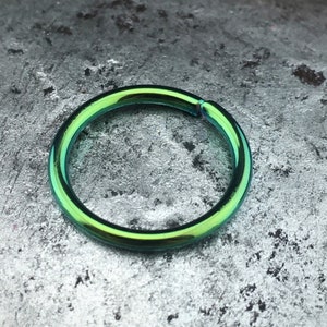 Green Titanium Nose Hoop, Titanium Septum Ring, Custom Septum Hoop, Green Nose Ring, Titanium Body Jewelry, Hypoallergenic Titanium Jewelry
