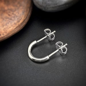 Orbital Earrings, Double Piercing Earrings, Thick orbital Double Earrings, Double Stud Earrings, Two Hole Earrings, Two Piercings, Bar Studs