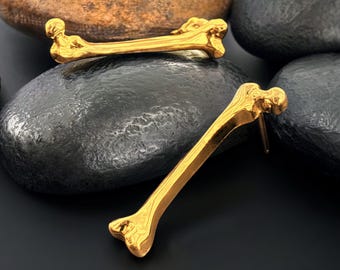 Handgemachte Femur Knochen Knochen Ohrringe, Gothic Halloween Schmuck