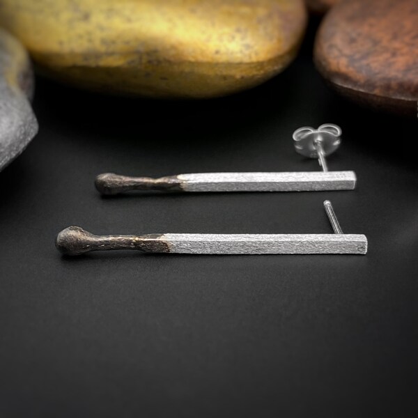 Matchstick Earrings Etsy