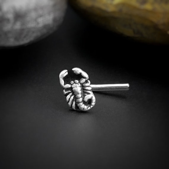 Scorpion Nose Ring Scorpion Nose Stud Scorpion Stud Bug Nose