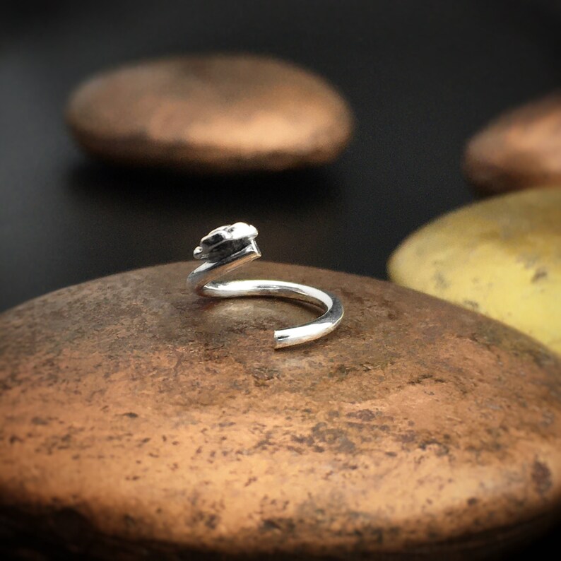 Hex Hoop Rose Daith Ring Sterling Silver Rose Ring Septum Piercing Flower Helix Hoop Rose Helix Ring Daith Septum Hoop Rose Jewelry