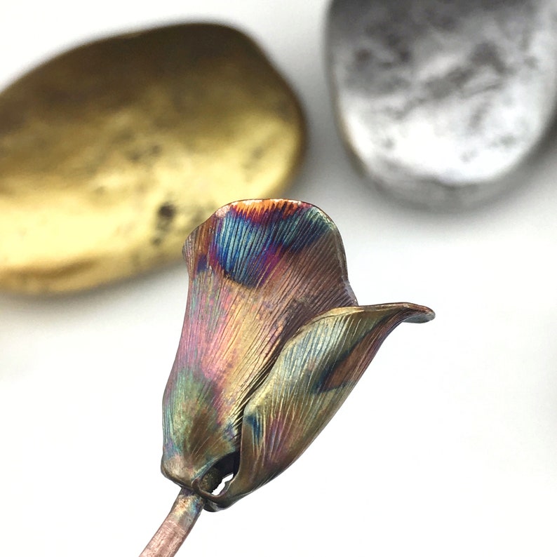 Rainbow Hair Stick Rainbow Hair Fork Rainbow Wedding Flower Accessories Hair Jewelry Rainbow Flower Hair Stick Wedding Flower Hair Pin