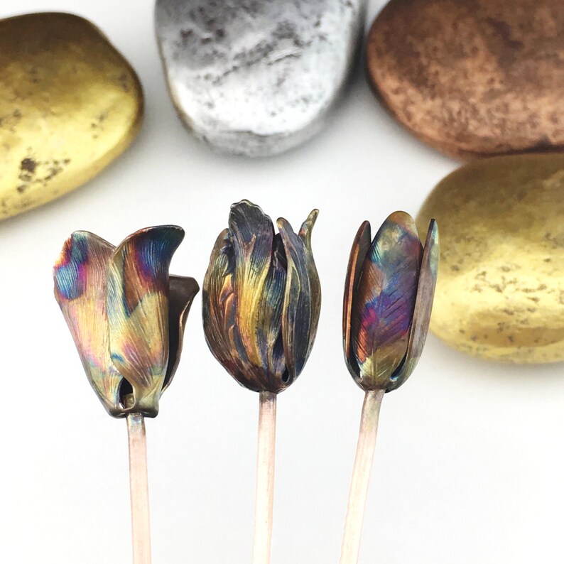 Rainbow Hair Stick Rainbow Hair Fork Rainbow Wedding Flower Accessories Hair Jewelry Rainbow Flower Hair Stick Wedding Flower Hair Pin