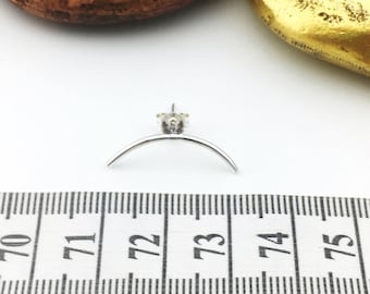 Orecchini A Perno Con Ali D'Angelo In Argento Sterling 925 – Con Marchio, Peso 2g, In Confezione Velluto - 3