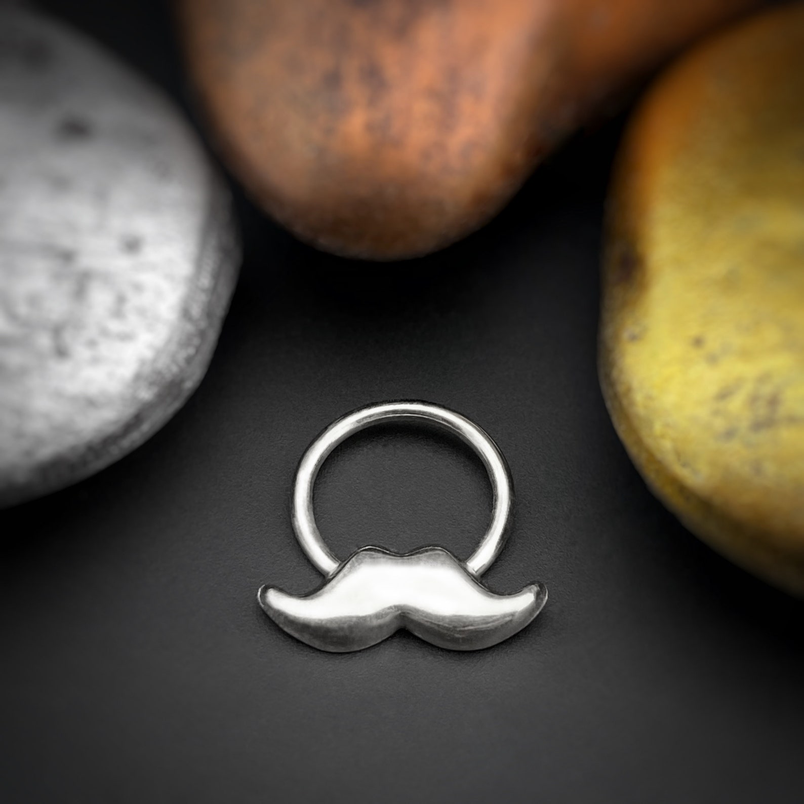 Mustache Septum Septum Hoop Septum Ring Hipster Handlebar Etsy
