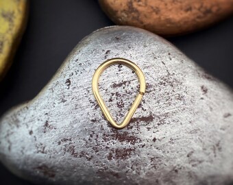 Handgemachte V Septum Hoop, Schmuck für den Körper, Dünner Nasenring