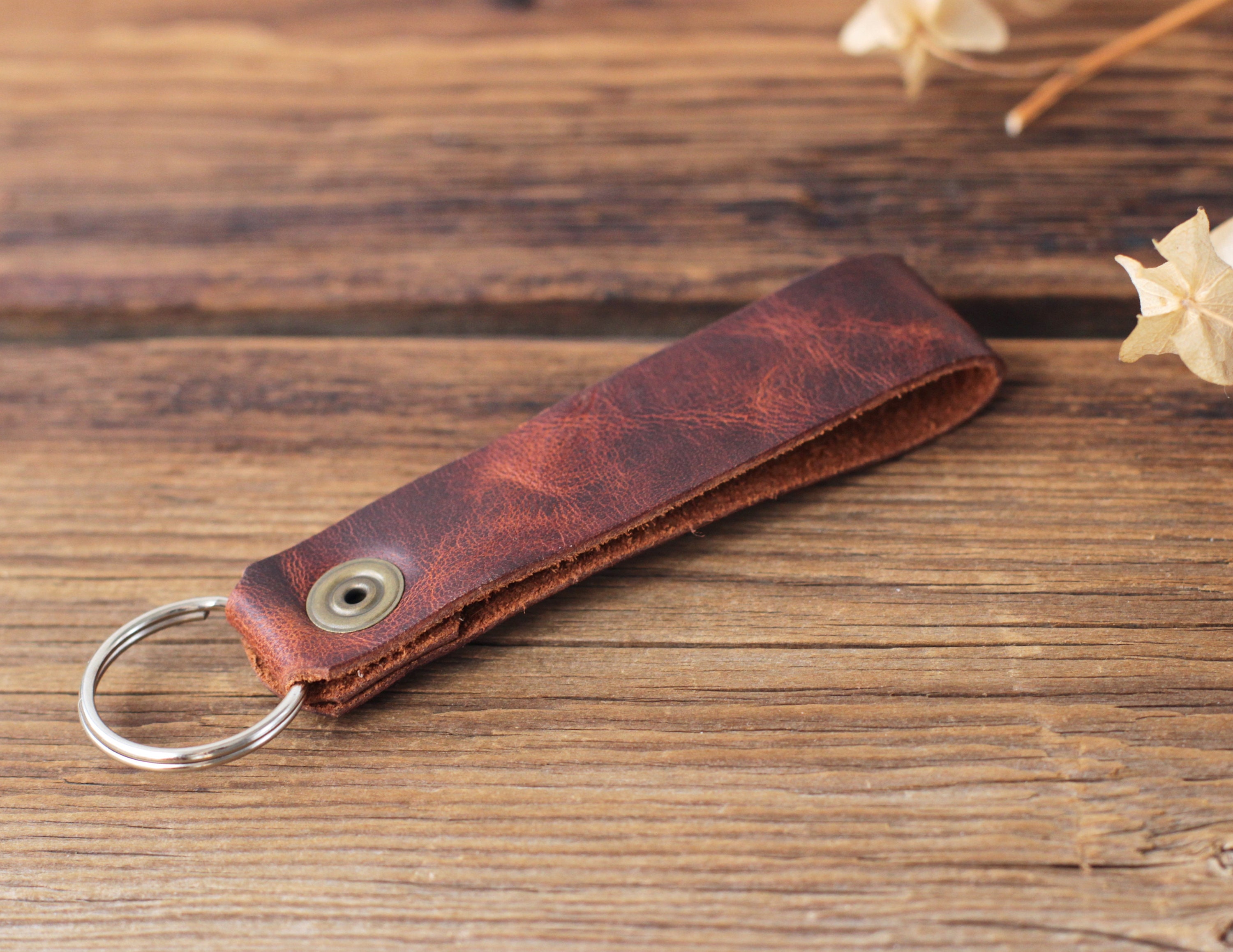 Leather keychain for Men Keyring Accessories Leather Key Etsy