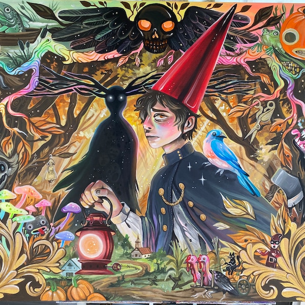 Into the Unknown - Acrylic Painting - Over the Garden Wall Fanart