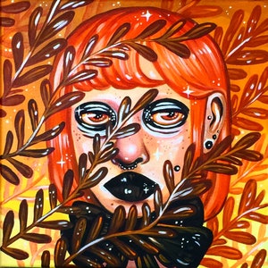 Autumn Portrait - Acrylic Painting