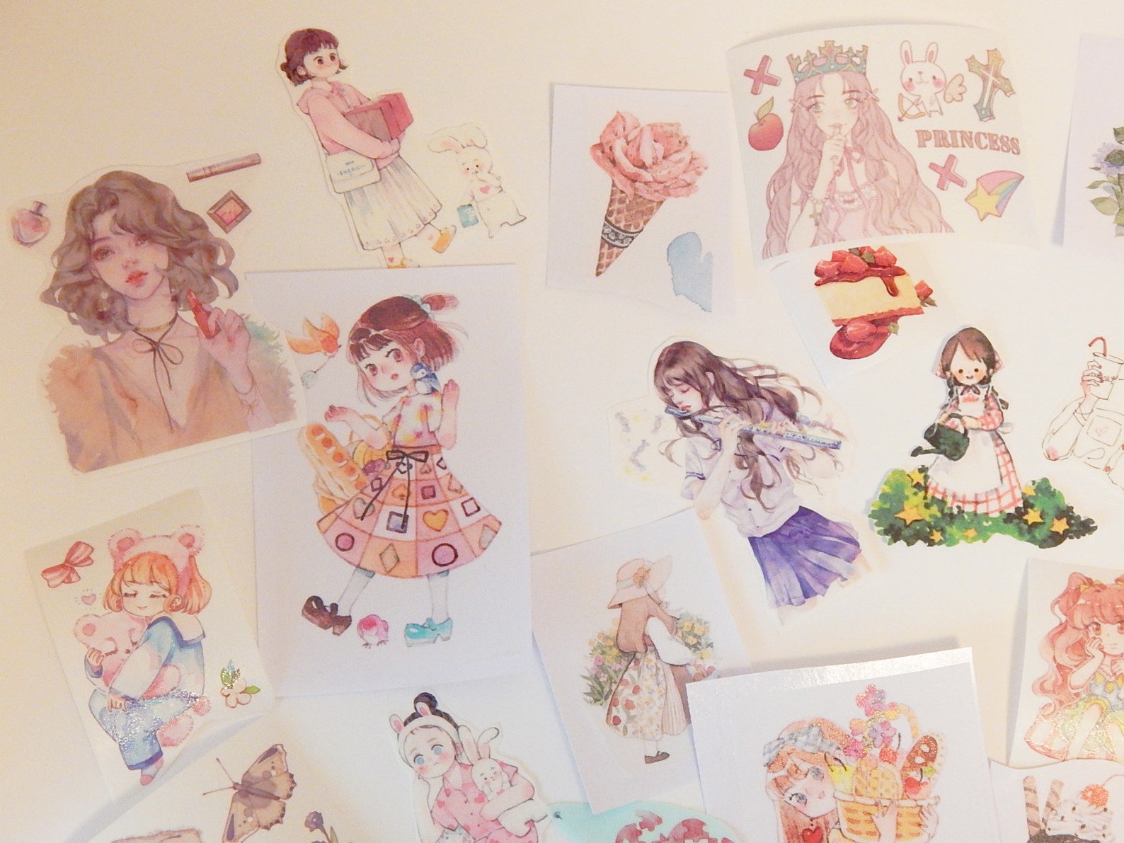 Girl Stickers Washi Stickers Matte Stickers Washi Stickers Etsy