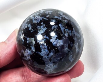 2.0 inch (51mm) Indigo Gabbro Sphere Purple & Black Crystal Ball