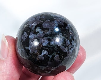 1.6 inch (40mm) Indigo Gabbro Sphere Purple & Black Crystal Ball