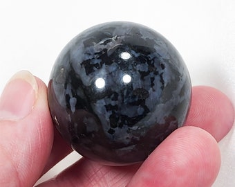 1.4 inch (35mm) Indigo Gabbro Sphere Purple & Black Crystal Ball