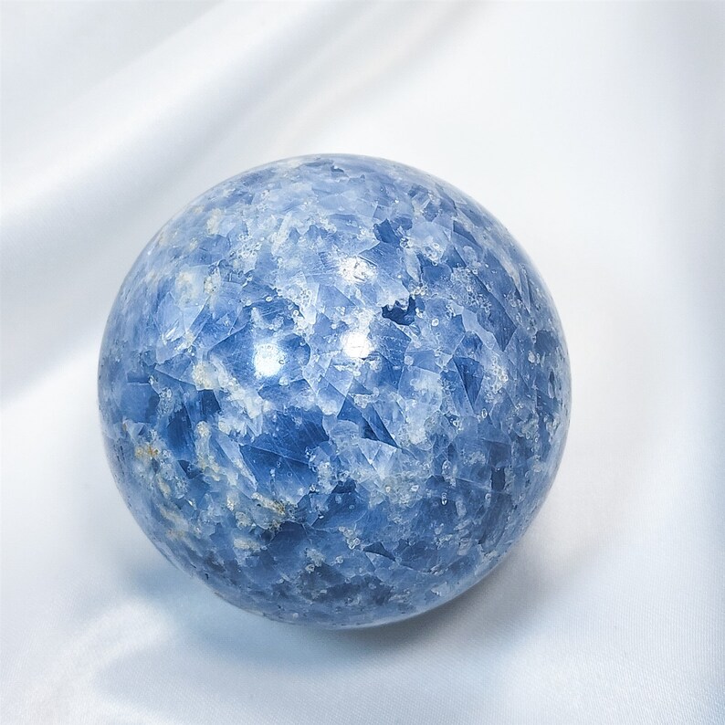 2.3 inch 59mm Blue Calcite Sphere Crystal Ball image 7