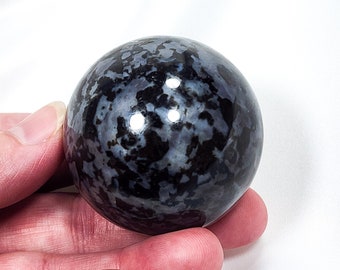 1.9 inch (47mm) Indigo Gabbro Sphere Purple & Black Crystal Ball