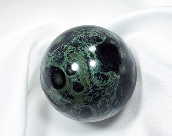 2.0 inch (50mm) Kambaba Crocodile Jasper Sphere Green & Black Crystal Ball