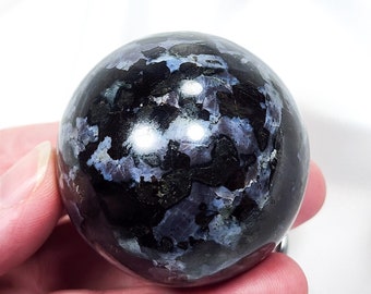 1.9 inch (49mm) Indigo Gabbro Sphere Purple & Black Crystal Ball