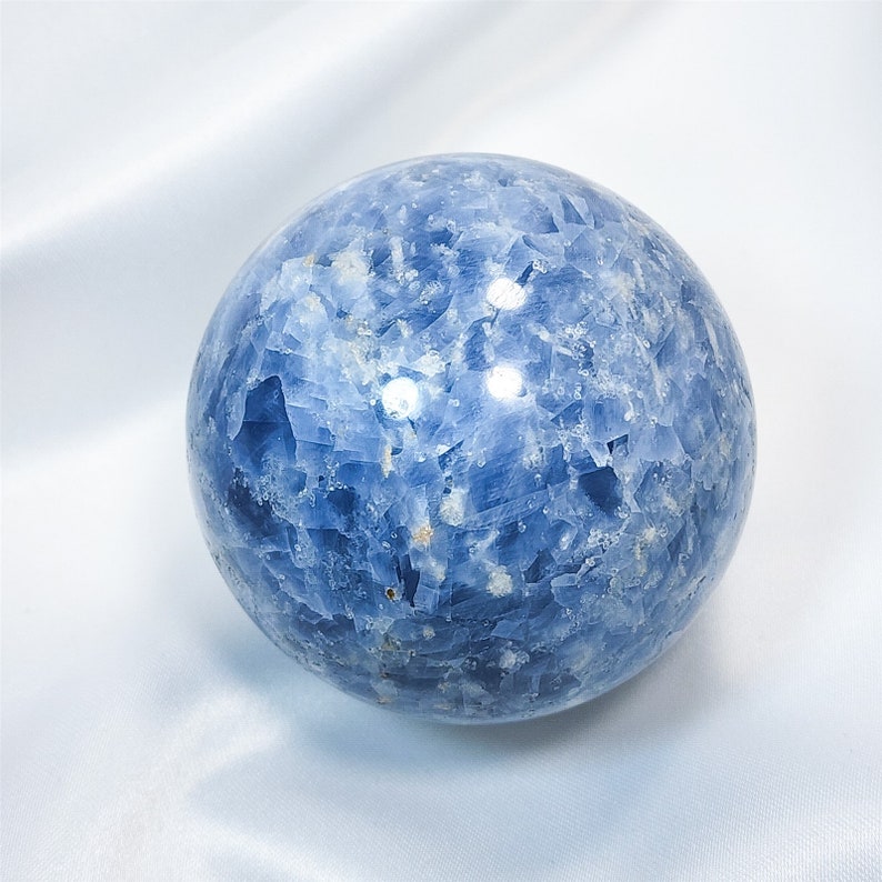 2.3 inch 59mm Blue Calcite Sphere Crystal Ball image 5