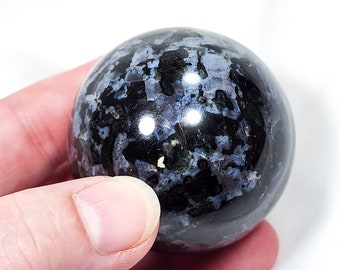 1.9 inch (48mm) Indigo Gabbro Sphere Purple & Black Crystal Ball