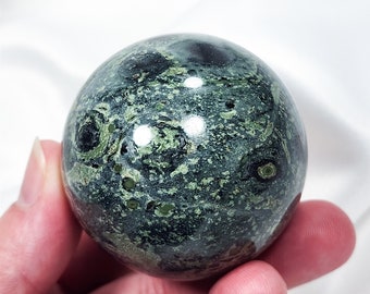 2.0 inch (51mm) Kambaba Crocodile Jasper Sphere Green & Black Crystal Ball