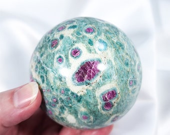 2.9" (73mm) Ruby Fuchsite Sphere Crystal Ball India