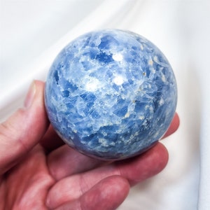 2.3 inch 59mm Blue Calcite Sphere Crystal Ball image 2