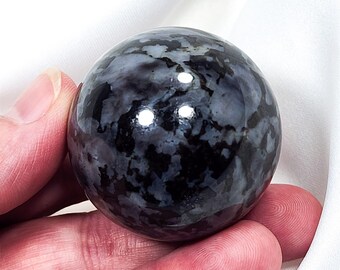 1.6 inch (42mm) Indigo Gabbro Sphere Purple & Black Crystal Ball