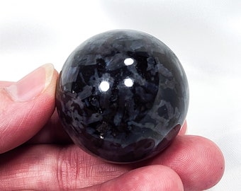 1.5 inch (38mm) Indigo Gabbro Sphere Purple & Black Crystal Ball