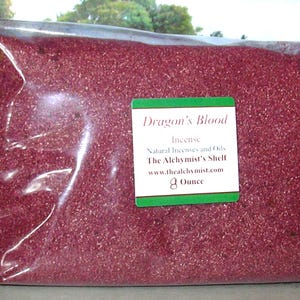 Dragon&#39;s Blood Incense Powder Special Wiccan Craft 8 oz Pagan Altar Ritual Spell