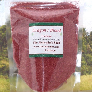 Dragon's Blood Incense Powder Special Wiccan Craft 1 oz Pagan Altar Ritual Spell image 1