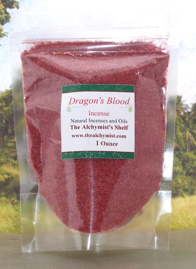 Dragon's Blood Incense Powder Special Wiccan Craft 1 oz Pagan Altar Ritual Spell image 1