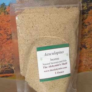 Aesculapius Incense Powder Special Wiccan Craft 1 oz Pagan Altar Ritual Spell